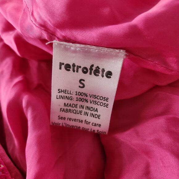 Retrofete Katya Maxi Sequin Dress in Hot Pink Size Small Sleeveless NWT - Picture 11 of 12